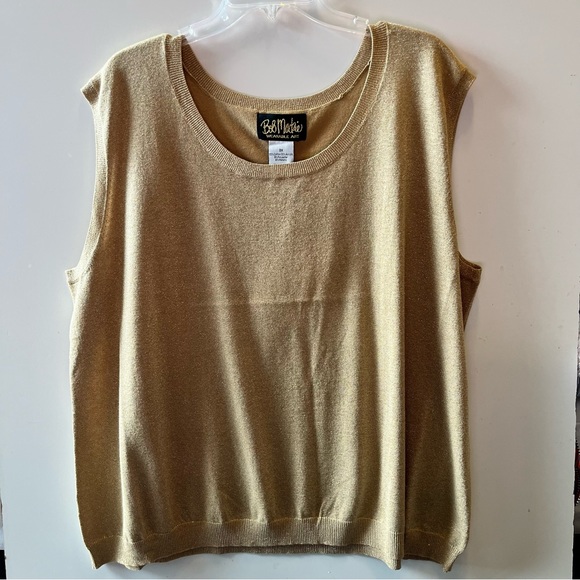 Bob Mackie Gold and Silver Blouse - Picture 1 of 8